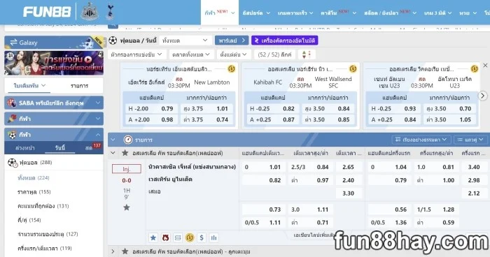 ราคาบอล 3.75 | รู้ความหมายด้วยคำแนะนำง่ายๆ ของ Fun88.com